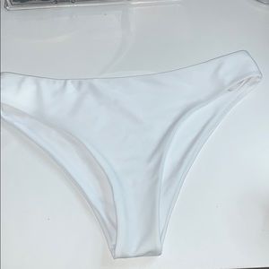 SHEIN Solid White Bikini Bottoms